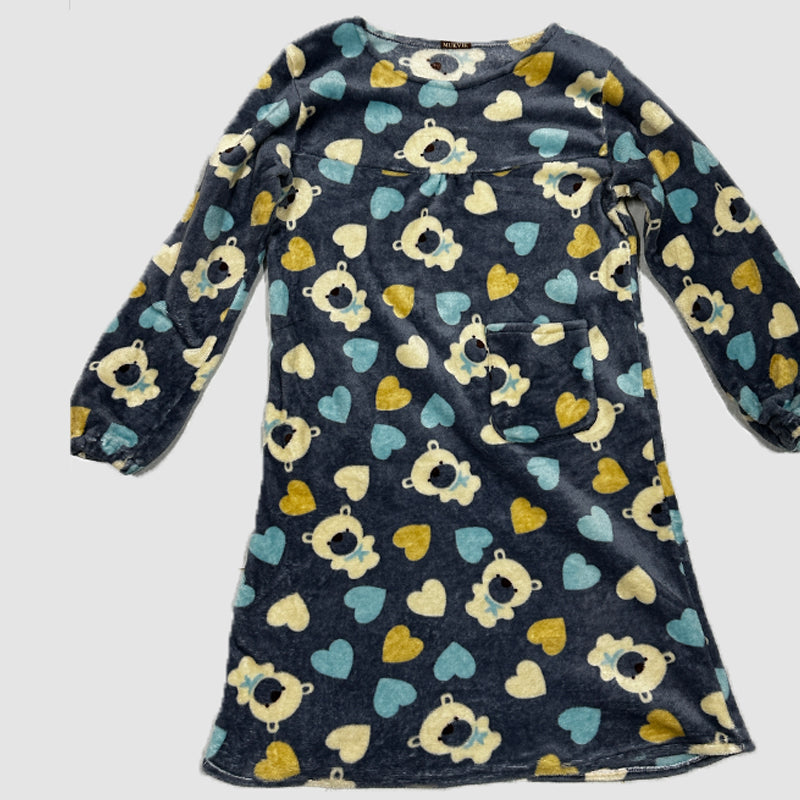 MUKVIK Women's Nightgowns Soft Nightshirt for Women Short Sleeve dress Sleepwear