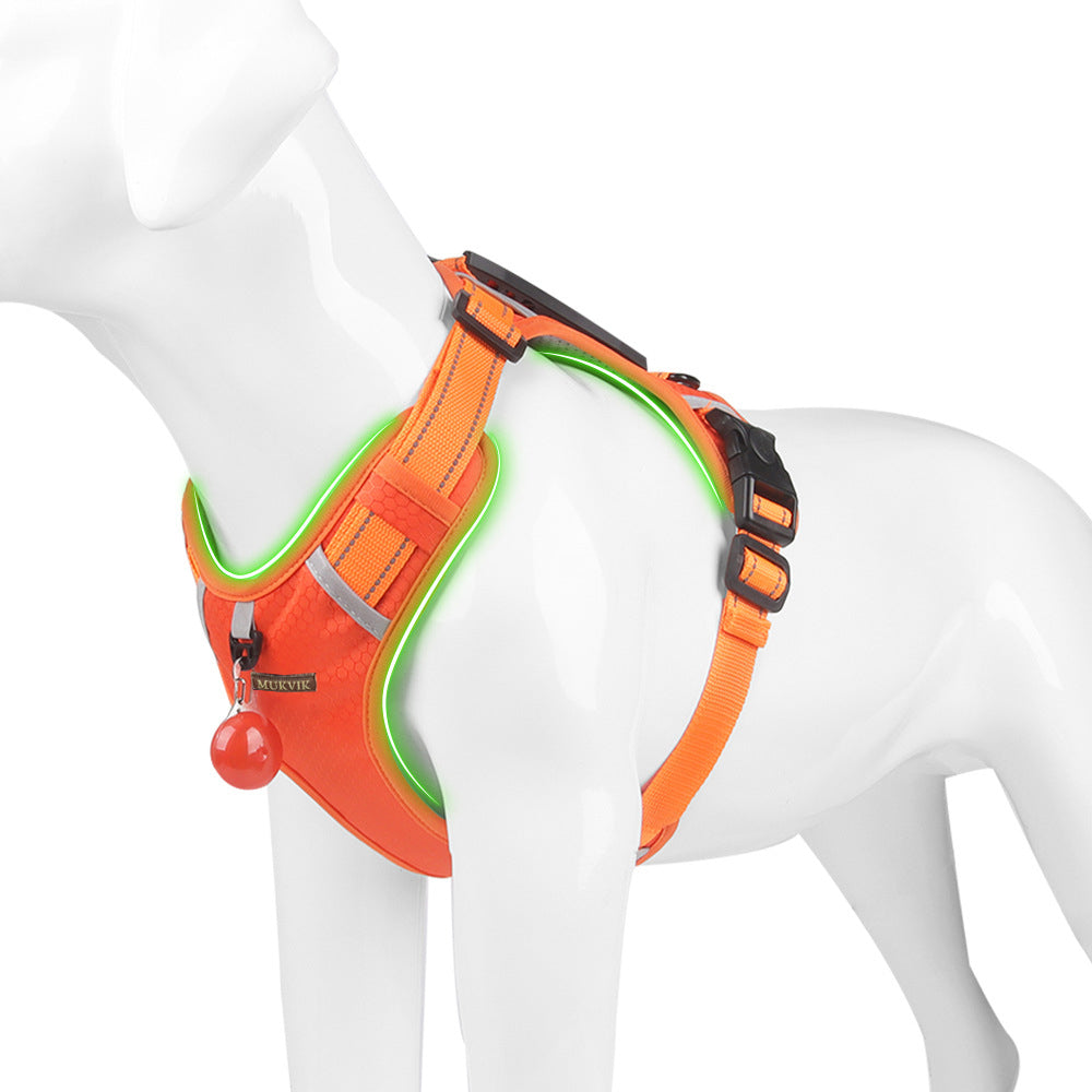 MUKVIK Dog Harness, Reflective Adjustable Vest for Small Medium Large Dogs, Cats
