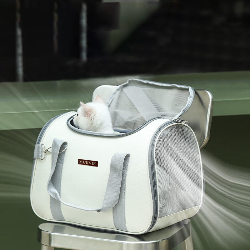 MUKVIK Cat Carrier, Dog Carrier, Pet Carrier for Cat, Small Dogs, Kitten, Cat Carriers for Small Medium Cats Under 15lb