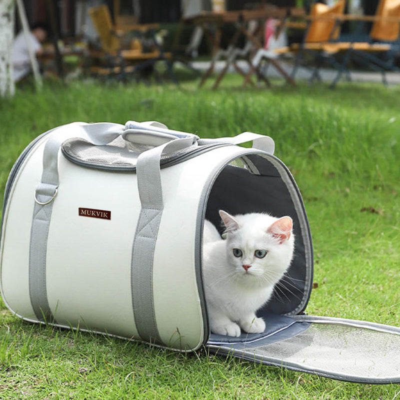 MUKVIK Cat Carrier, Dog Carrier, Pet Carrier for Cat, Small Dogs, Kitten, Cat Carriers for Small Medium Cats Under 15lb