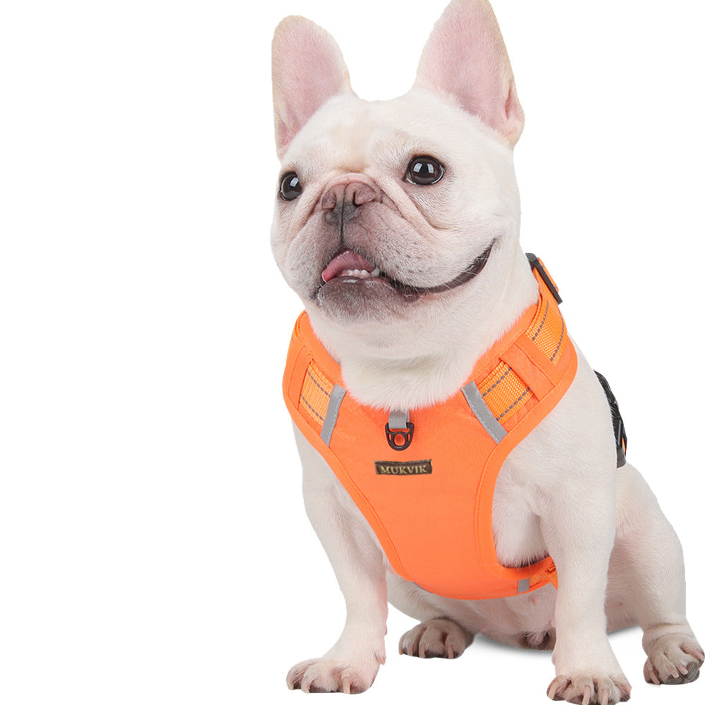 MUKVIK Dog Harness, Reflective Adjustable Vest for Small Medium Large Dogs, Cats