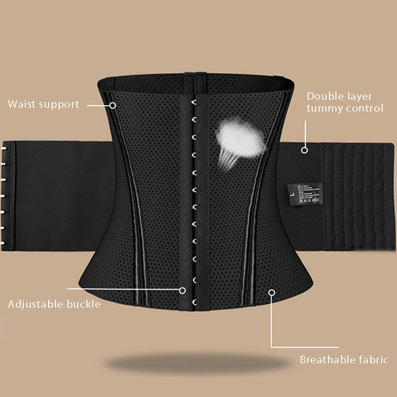 MUKVIK Waist Trainer Corset Shapewear Tummy Control Body Shaper Waist Cincher for Women
