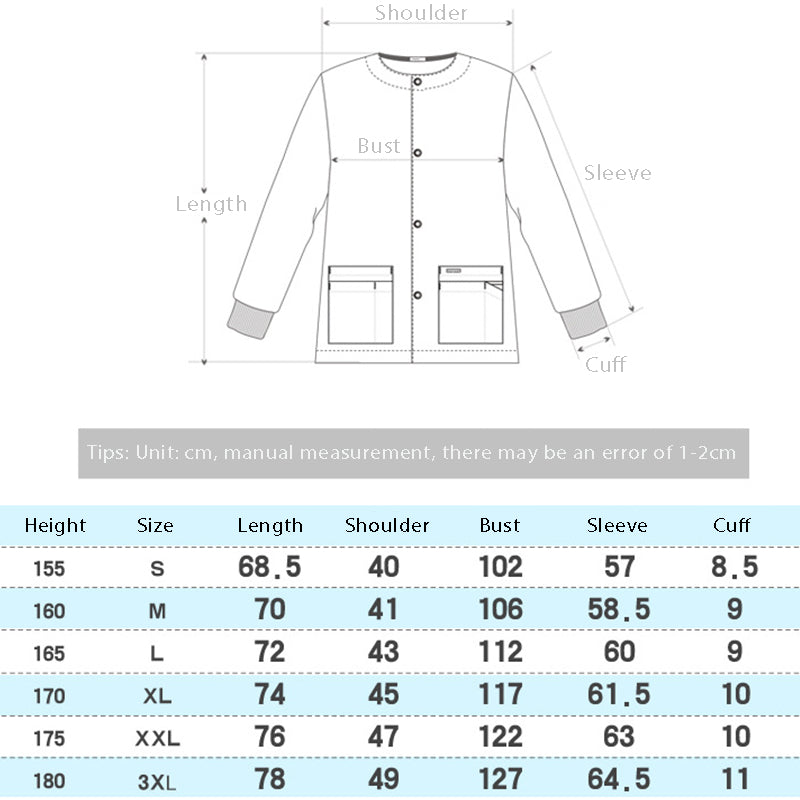 MUKVIK Nurse's apparel-women's medical scrub jackets