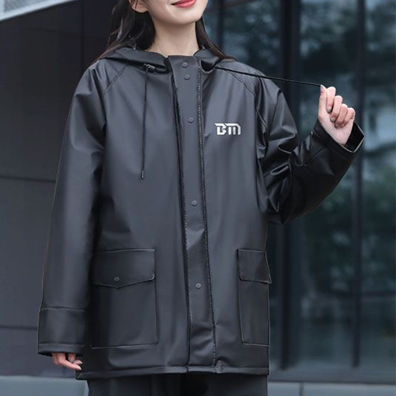 MUKVIK Women's Raincoats Lightweight Waterproof Windproof Rain Jackets Hooded with Pockets